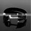  Express Wholesale Stainless Steel Anchor Genuine Leather Bracelet