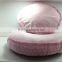 Pink lovely round shape dog mat/cheap cute princess dog mattress