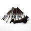 Top quality 11 / 15pcs red sandalwood handle sofeel synthetic hair private label make up brushes cosmetics makeup brushes set