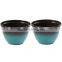 outdoor decorative plastic gradient colored planter
