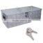 Aluminum tool box half door with removable shelf and 3 drawers