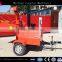 50hp trailer mounted diesel engine self powered wood chipper with hydraulic feeding CE approved