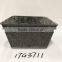 China Green Garden Deco Big Size Square Black Succulent Pot