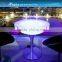 light up high table/round top table led& unique bar table led furniture