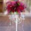 crystal hanging candelabra/ wedding crystal candelabra/wedding table candelabra