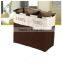 Wholesale nylon woven laundry basket colorful plastic woven basket with handles