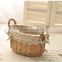 Rural wicker storage basket