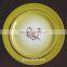 Food Grade Round Shape 100% Melamine Serving Plate /Plastic Bowl