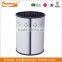 novelty stainless steel metal wastebasket convenient household trash can
