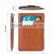 real leather Slim Front Pocket Minimalist Wallet money clip Card Holder