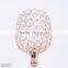 Top selling crystal candle holder with metal plated candlestick for home wedding decorative romantic candle stand free shipping