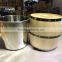Professional Solid handmade wooden barrel With Stainless Steel Bands