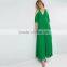 2017 Summer Women Pleated Dress Cold Shoulder Maxi Dress HSd9065
