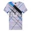 New Fashion Mens Custom Logo 100% Organic Polyester Short Sleeve Shirt Print