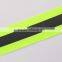 Hi Vis Reflective Fabric Tape Roll Sew-on, Lime green, reflective bias tape