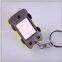 Green Energy Product 2-LED Cartoon-Car Solar Key Chain Flash Light with Solar Panel 031-0