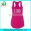 Pink Rhinestone Racerback Tank Tops Wholesale Cotton Women Vest in bulk