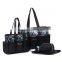 NEWEST 5pcs set 600D polyester baby changing bag/baby diaper bag/mummy bag
