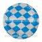 Hot Selling High Quality Birthday Themed/Blue & White Check Plain Hot Paper Plate