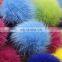 3-5cm size wholesale price mink fur pom pom mixed colors thick soft underfur