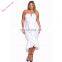 Wholesale Strapless Ruffle Big Size Women Dress Evening Dress