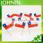 Fast shipping custom design national all countries paper toothpick flags