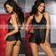 Beautyslove sexy hot sleepwear black Hollow nightwear Sexy Babydoll