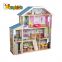 2019 Top sale children miniature furniture toys wooden dollhouse with sounds W06A365