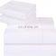 High quality White bedsheet quilt bedding set 100% cotton for hotel