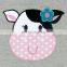 Girl Cow Embroidery Lace Top And Leggings Children's Boutique Clothes Autumn Clothing Design Designer