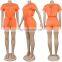 Fall Summer Casual Sports Jumpsuit Women O Neck Short Sleeve Drawstring Pockets Rompers Sexy Street Club One Piece Outfits