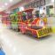 Funfair park attractive mini electric trackless train for sale