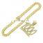 New Men's Hip-hop Cuban Chain Necklace Accessories Men's Full Diamond Digital 1000 Pendant only pendant