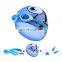 Swimming Cap Swim Goggles Ear Plug Protect Set Anti Fog Glasses Boy Girl Baby Professional Silicone Shark Pool Swim Hat Eyewear