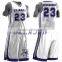 Hot sale imported white/black basketball team jersey set