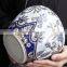 Classical chinese blue and white ceramic storage apple shape jar