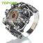 Topearl Jewelry Gothic Devil Eye Skull Dragon Claw Ring Stainless Steel MER134
