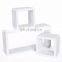 Wall Shelves Set of 3 Cube Floating Shelves Storage MDF Display