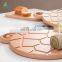 Creative New Beech wood turtle shell round belt handle Nordic style chopping board solid wood baked pizza board