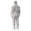 white disposable overalls lightweight disposable clothing with hood