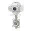 Stainless Steel 304 Wafer Motorized Electric Control PTFE Butterfly Valve  AC220V DN50