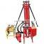 Portable anchor drill rig with twist drill pipe