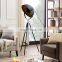 Hot Selling Minimalist LED Floor Lamp With Tripod Black High Quality Standing Light For Bedroom and Living Room