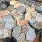 Rusty slate crazy pattern  for garden paving
