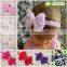 top quality chiffon rose bow fashion import hair accessories baby headwear kids hairbands MY-AC0026