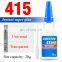 20g Loctiter 414 415 416 Quick Drying Adhesive Metal Plastic Rubber Adhesive Colorless Translucent Super Glue