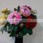 Artificial mix color blossom peony flowers