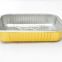 Takeaway Fast Food Packing Rectangle Smoothwall Aluminum Foil Container with Foil Lid