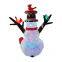 Christmas outdoor decor with Snowman inflatable Seasonal Christmas Decor