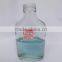20cl flat shaped white glass liquor bottle with aluminum screw cap